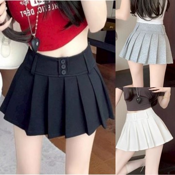 大美妞★現+貨 百褶裙 短裙 jk短裙 半身裙 辣妹顯瘦短裙 防走光高腰複古半身短裙