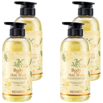 BEIWED 貝薇美學 檀香艾草沐浴露 Plus  500ml  4瓶