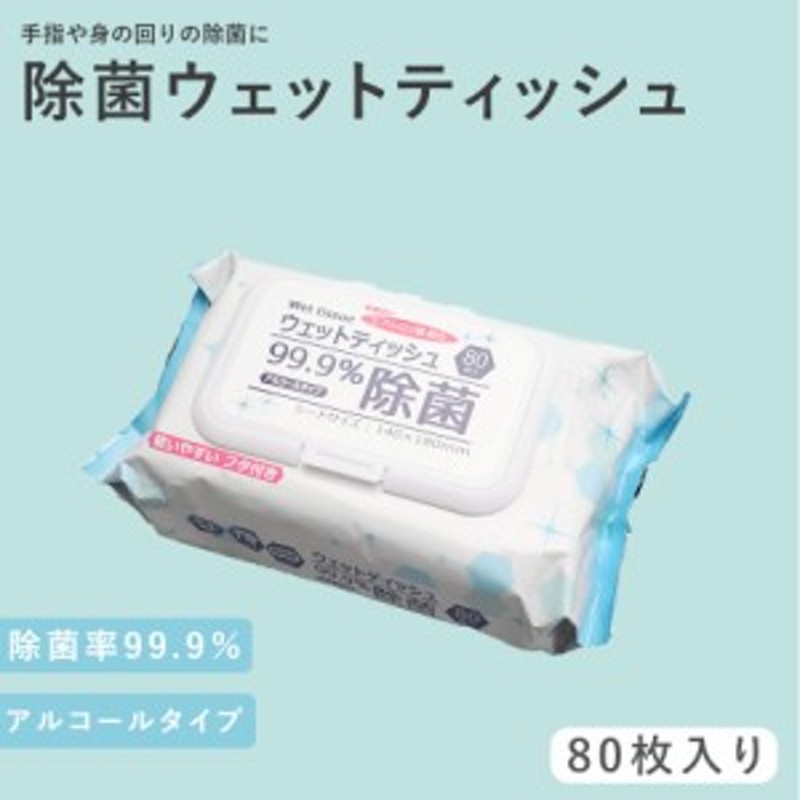 ウェットティッシュ 除菌シート 80枚入り お徳用 ヒアルロン酸配合 除菌99％ 無香料 清潔 携帯 外出 おでかけ アウトドア レジャー 必需 通販  LINEポイント最大10.0%GET | LINEショッピング