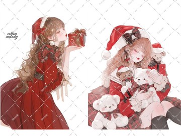 original sticker no.7609 人物貼紙 原創貼紙 人物貼紙 女孩貼紙 原創人物貼紙