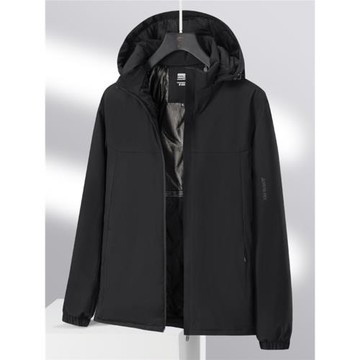 比羽絨還保暖！石墨烯保暖！秋冬男士外貿防風防水連帽棉衣外套潮