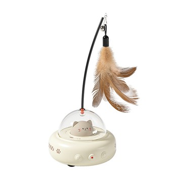 貓玩具 Petfun 智慧自動逗貓玩具 自嗨解悶電動感應貓咪玩具 羽毛逗貓棒寵物用品 (寵物玩具/自動滾動)