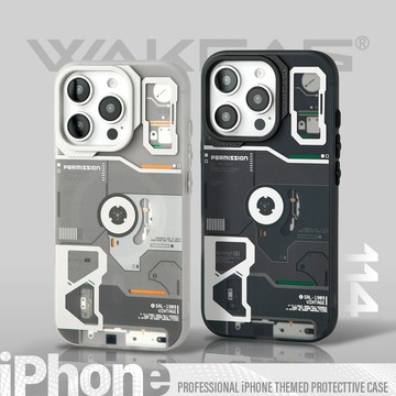 【Wakcas】卡帶機械磁吸手機殼 iPhone 16 15 Pro Max 14 13 磁吸保護殼 手機殼 磨砂