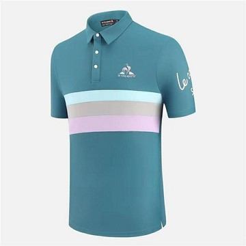 高爾夫短袖T恤男裝新款透氣速乾緊身上衣POLO衫GOLF球衣服彈力裝