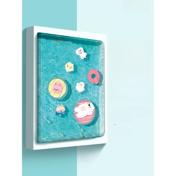 泳池派對適用蘋果ipad保護套2022新款Pro11平板電腦殼iPad9代10.2可愛女air5支架17/18帶筆槽9.7休眠mini6