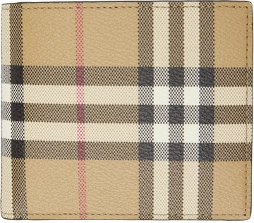 Burberry 驼色格纹钱包