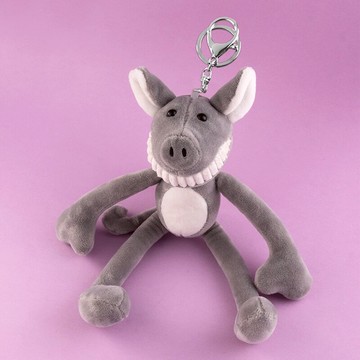 萌豬公仔鑰匙扣掛件汽車鏈圈環可愛女小玩偶書包掛飾創意個性禮品