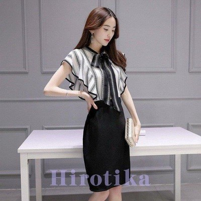 ワンピース レディース 春夏 半袖 ひざ丈ワンピース フォーマル ストライプ ドレスワンピース カジュアル 大人 七五三 忘年会 二次会 通販 Lineポイント最大get Lineショッピング