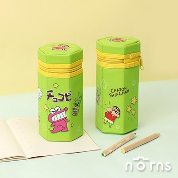 【Norns】蠟筆小新巧克比造型筆袋- Norns Original Design 餅乾盒造型六角筆袋 鱷魚餅乾 鱷魚阿山