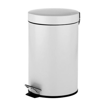 《KELA》簡約腳踏式垃圾桶-白3L-- 回收桶 廚餘桶 踩踏桶