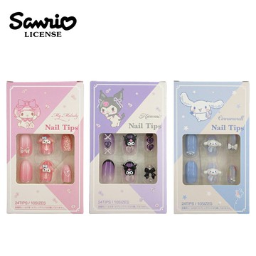 【日本正版】三麗鷗 美甲貼片組 指甲貼片 甲片貼 美甲貼 美甲飾品 美甲裝飾 美樂蒂 酷洛米 大耳狗