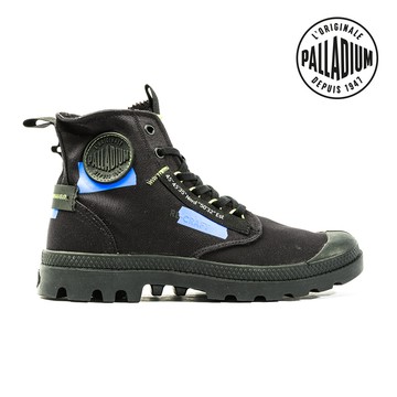 PALLADIUM PAMPA HI RE-CRAFT有機再生帆布靴-中性-黑