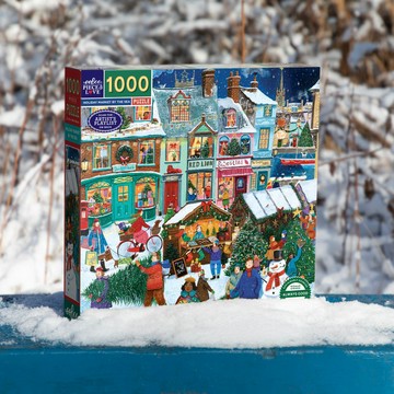 eeBoo 1000片拼圖 - Holiday Market By the Sea 海邊的假日市集