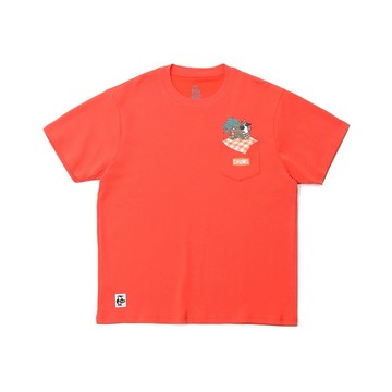 CHUMS 女 Picnic Booby Pocket T-Shirt短袖上衣 紅椒粉_CH112192R115