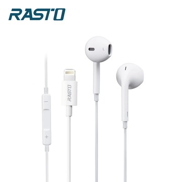【廠商直送】RASTO蘋果專用線控耳機-RS41