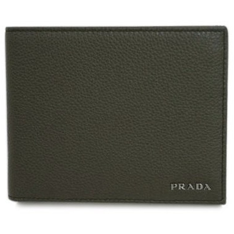 プラダ 財布 2mo002 Prada メンズ 二つ折り 小銭入れ付き 横長 ヴィテッロ グレイン Militare ミリターレ カーフミリタリーグリーン アウトレット 通販 Lineポイント最大0 5 Get Lineショッピング