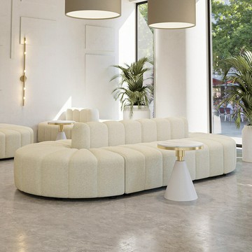 公司貨 免運 開立發票 沙發 沙發椅 沙發凳 網紅甜品店奶茶店圓形卡座沙發服裝店美容院接待室沙發多人位沙發特惠/可開發票YY0815