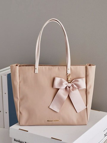 蝴蝶結吊飾多格收納手提包(08000178200) - Maison de FLEUR