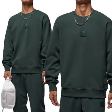 Nike As M J Flt Flc Crew 長袖 男款 深綠色 重磅 大學T 運動 休閒 FV7260-316