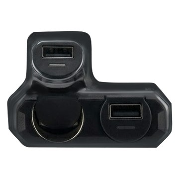 KINYO 車用USB點菸器擴充座  CRU-8515  黑色