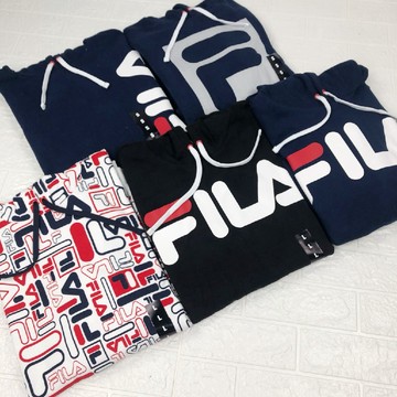 FILA 連帽 多款 情侶款 套裝 T恤 帽T 長袖 大LOGO 運動潮流 復古 潮人必備 帽tee