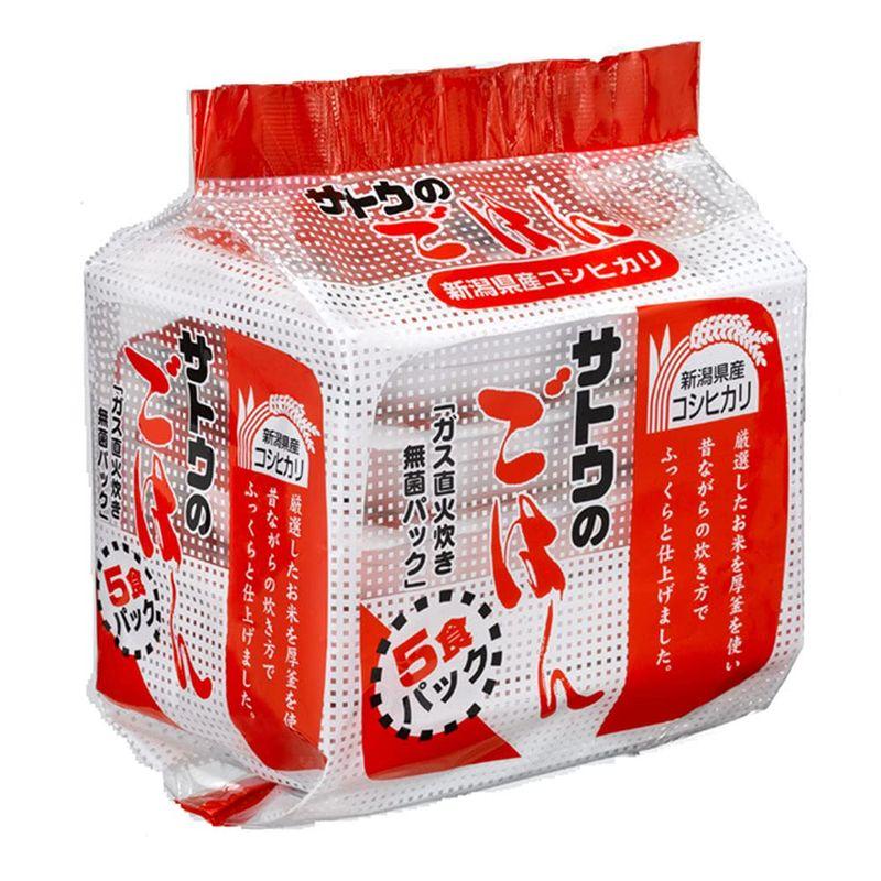 サトウ食品 サトウのごはん 新潟県産コシヒカリ 5食パック (200g×5食)×8個入