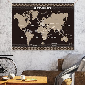 出國旅遊/世界地圖掛布 客製化