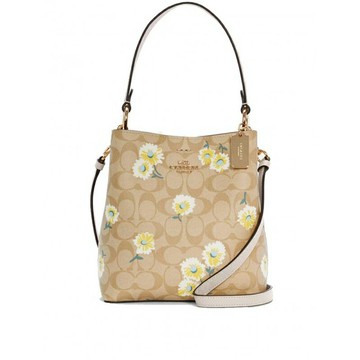 COACH 小號經典印花水桶單肩斜跨包 C3411(整新)~【 菲尼斯 國際精品 ★ 疊加現抵$1618 】