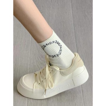 回力女鞋帆布鞋女2025夏季新款厚底透氣小白鞋子女小眾休閑板鞋女