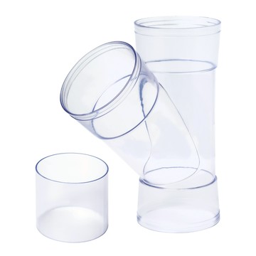 美國 POWERTEC 4吋 Y管 透明ABS轉接管 內建轉接口 可接透明直管 Y型 木工教室 生活科技