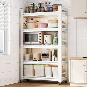 APP下單享點數9% 廚房置物架落地式多層微波爐調料多功能烤箱鍋架貨架儲物收納架子