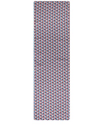 La DoubleJ - Cubi Giallo-print linen runner - unisex - Linen/Flax - 50x160 - Pink