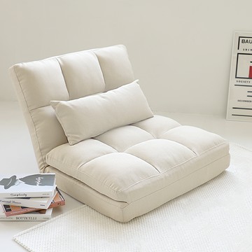 IWABI 舒適折疊式生活防水布藝沙發床  米色