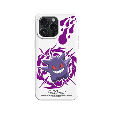 iPhone 15 Pro Max SolidX 白 - 寶可夢 Pokemon - 戰鬥系列-耿鬼