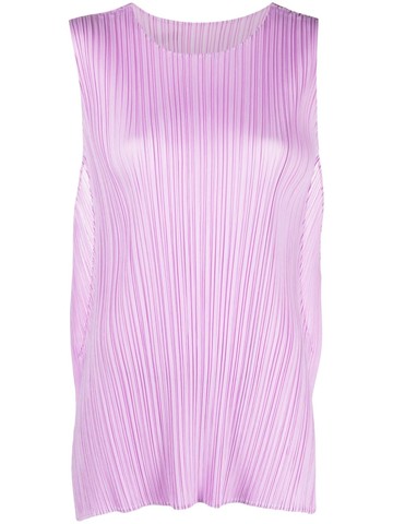 Pleats Please Issey Miyake - June plissé-crêpe top - women - Polyester - 4 - Pink