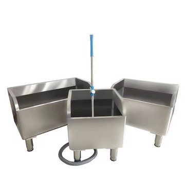 優樂悅~304不銹鋼防濺水拖把池落地拖把池水池不銹鋼一體商用拖布池家用
