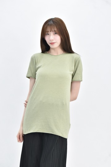 (M) zara 綠色圓領短袖上衣