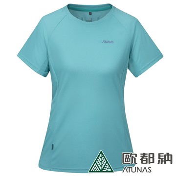 女款POLARTEC POWER DRY透氣排汗短袖T恤(A2TS2323W青石綠/抗臭/透氣/輕量)