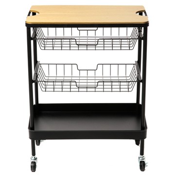 特力屋 網籃收納車