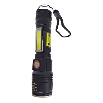 TX Tanox 特林 XHP50強亮伸縮變焦帶側邊COB手電筒  高亮度1800流明以上  IPX6防水等級  USB充電  1個