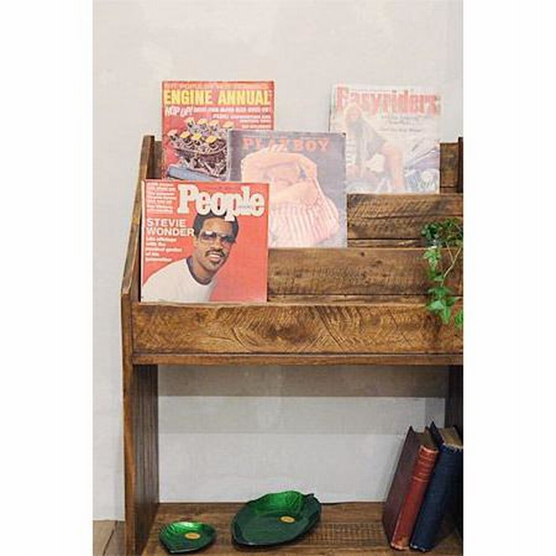 70-80s ヴィンテージ ミニマル メタル マガジンラック 雑誌 スタンド