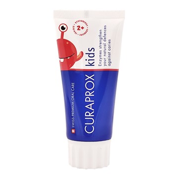 CURAPROX 酷瑞絲 兒童含氟牙膏 2歲以上 60ml 草莓口味  1條