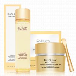 ESTEE LAUDER雅詩蘭黛 白金級絕世煉金花秘凝露200ml+白金級絕世煉金花秘眼霜15ml