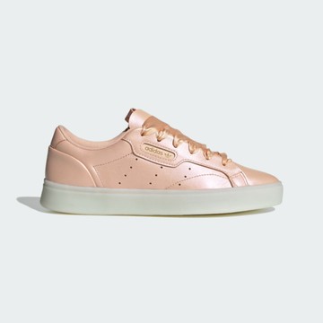 Adidas 愛迪達 Sleek W [JS1619] 女 休閒鞋 復古 皮革 流行 粉紅