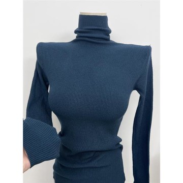 【店主自留】韓國女裝 真心舒服好搭配 懶范兒高領針織打底衫秋冬