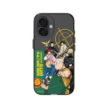 iPhone 16 Clear (相機按鈕) 酷墨灰 - Sakamoto Days - 坂本日常 殺手集合