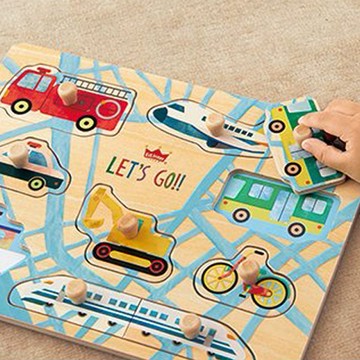【OOYII吾憶】ED Inter 木質手抓板拼圖-汽車百科｜周歲禮物、生日禮物、聖誕禮物｜【快速出貨】