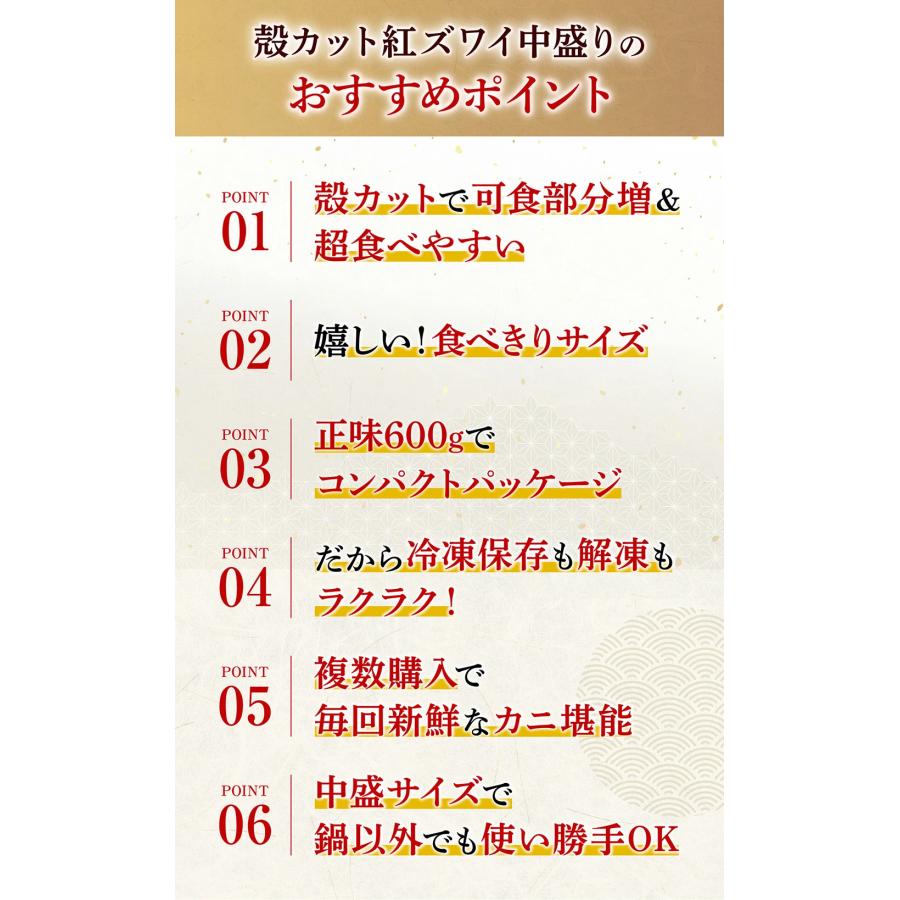 同梱不可 訳あり紅ズワイ かに カニ 紅ズワイガニ 蟹 お刺し身推奨 カット済み訳あり生ベニズワイ正味600g 2人前 紅ずわい かに鍋 魚介類 海産物 海鮮