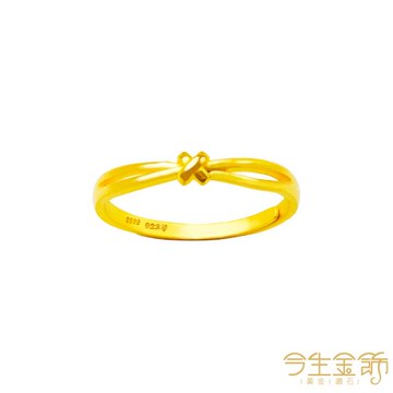 【今生金飾】情韻交織戒 黃金戒指