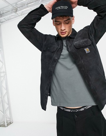 Carhartt WIP dixon dyed shirt in black